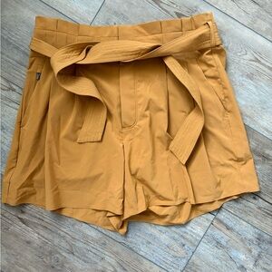 Athleta Women's High Waist Mustard Shorts